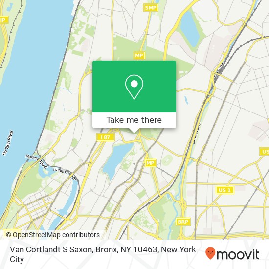 Van Cortlandt S Saxon, Bronx, NY 10463 map