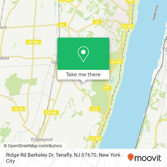 Ridge Rd Berkeley Dr, Tenafly, NJ 07670 map