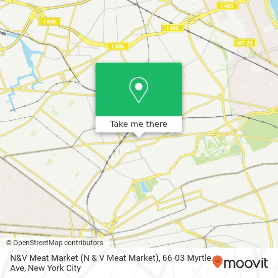 Mapa de N&V Meat Market (N & V Meat Market), 66-03 Myrtle Ave