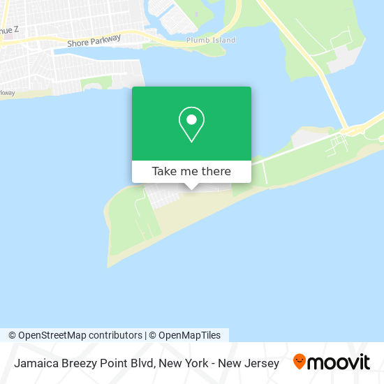 Mapa de Jamaica Breezy Point Blvd