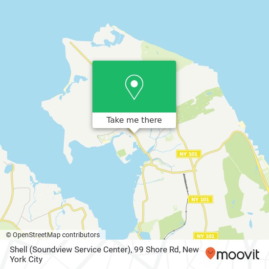 Mapa de Shell (Soundview Service Center), 99 Shore Rd