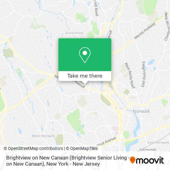 Brightview on New Canaan (Brightview Senior Living - on New Canaan) map