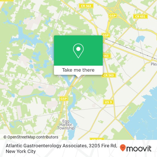 Atlantic Gastroenterology Associates, 3205 Fire Rd map