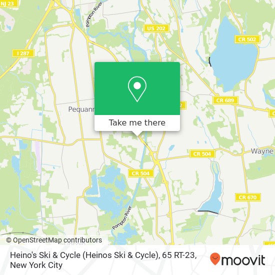 Heino's Ski & Cycle (Heinos Ski & Cycle), 65 RT-23 map