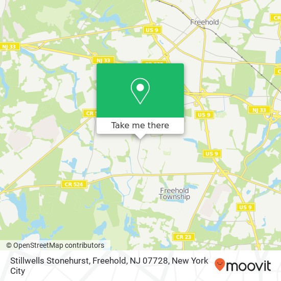 Mapa de Stillwells Stonehurst, Freehold, NJ 07728