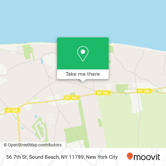 Mapa de 56 7th St, Sound Beach, NY 11789