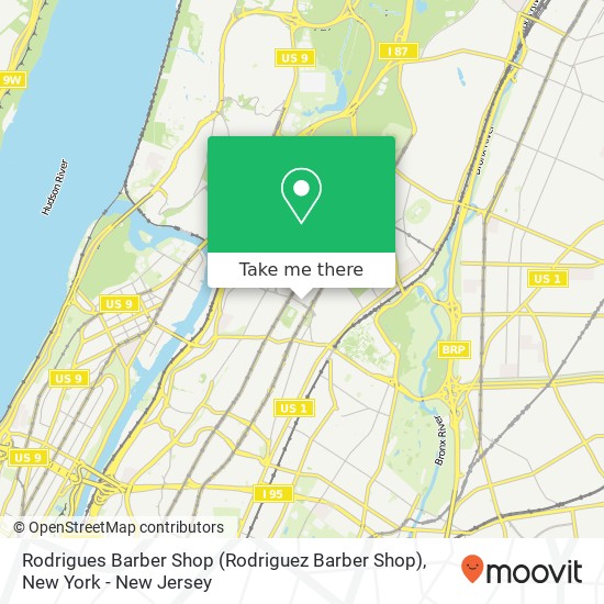 Mapa de Rodrigues Barber Shop (Rodriguez Barber Shop)