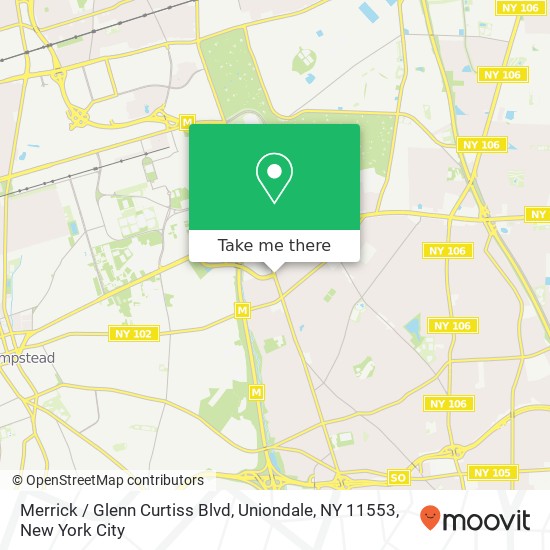 Merrick / Glenn Curtiss Blvd, Uniondale, NY 11553 map