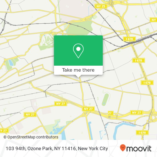 103 94th, Ozone Park, NY 11416 map