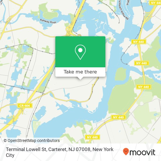 Terminal Lowell St, Carteret, NJ 07008 map