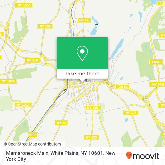 Mapa de Mamaroneck Main, White Plains, NY 10601