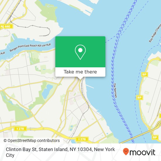 Mapa de Clinton Bay St, Staten Island, NY 10304