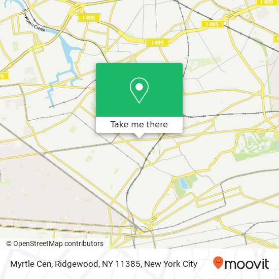 Mapa de Myrtle Cen, Ridgewood, NY 11385