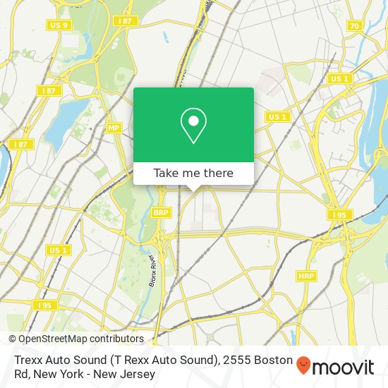 Mapa de Trexx Auto Sound (T Rexx Auto Sound), 2555 Boston Rd