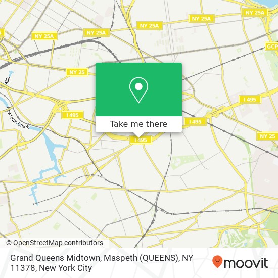 Grand Queens Midtown, Maspeth (QUEENS), NY 11378 map