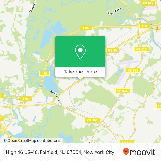 Mapa de High 46 US-46, Fairfield, NJ 07004