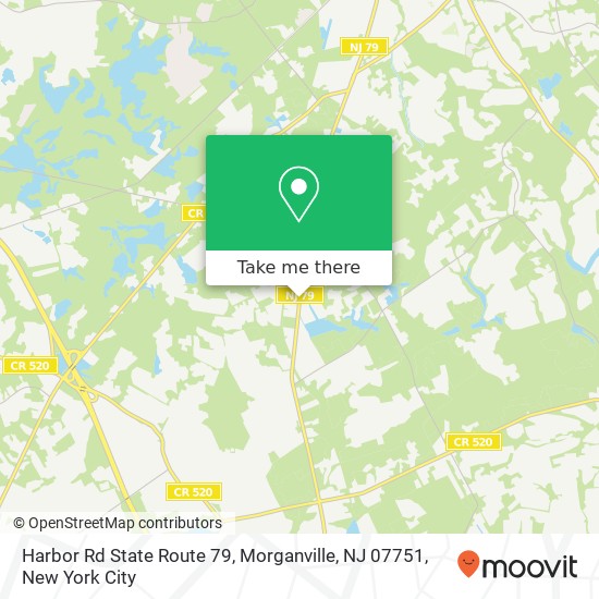 Harbor Rd State Route 79, Morganville, NJ 07751 map