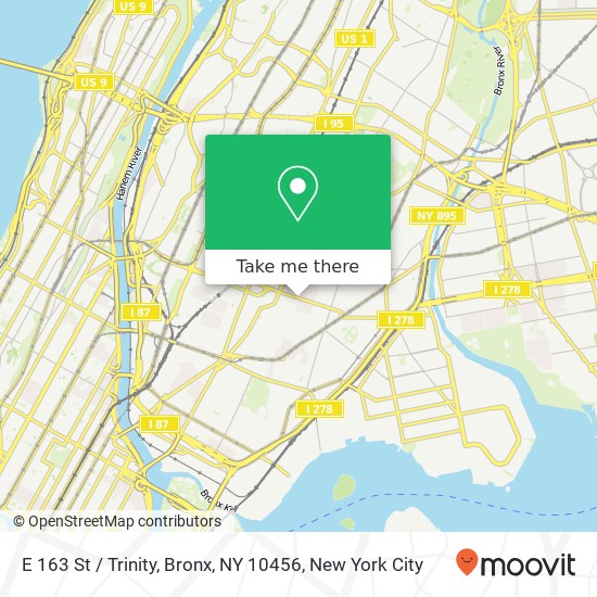 E 163 St / Trinity, Bronx, NY 10456 map