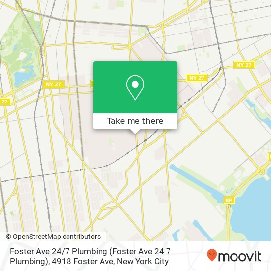 Foster Ave 24 / 7 Plumbing (Foster Ave 24 7 Plumbing), 4918 Foster Ave map