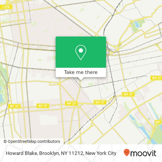 Mapa de Howard Blake, Brooklyn, NY 11212