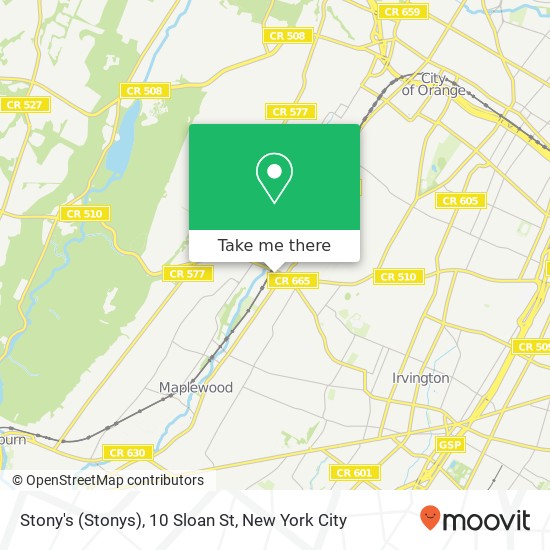 Mapa de Stony's (Stonys), 10 Sloan St