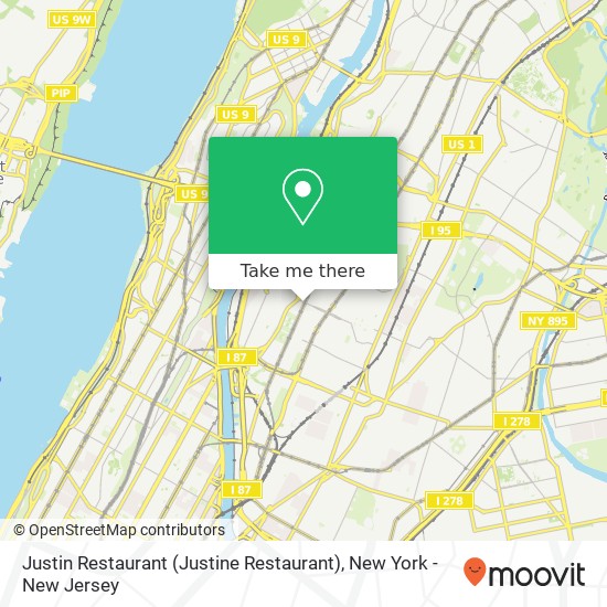 Mapa de Justin Restaurant (Justine Restaurant)