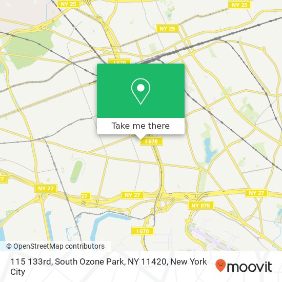 Mapa de 115 133rd, South Ozone Park, NY 11420