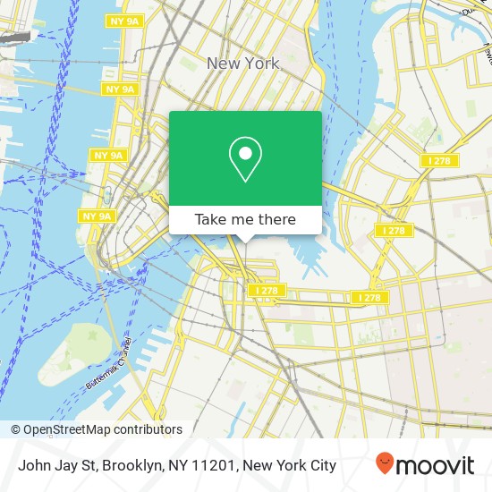 John Jay St, Brooklyn, NY 11201 map