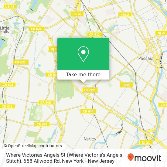 Mapa de Where Victorias Angels St (Where Victoria's Angels Stitch), 658 Allwood Rd