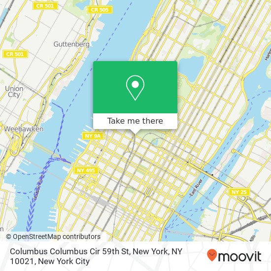 Mapa de Columbus Columbus Cir 59th St, New York, NY 10021
