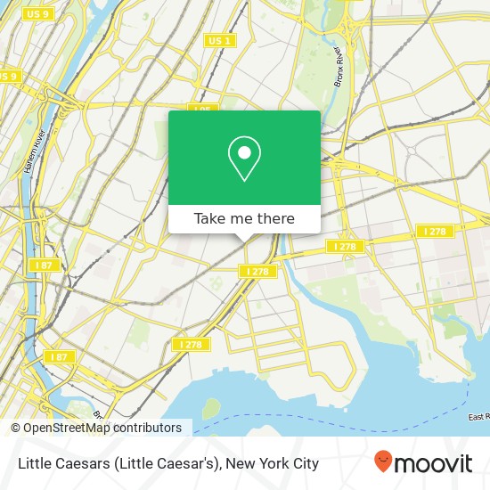 Mapa de Little Caesars (Little Caesar's)