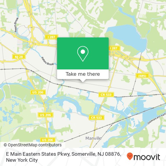 E Main Eastern States Pkwy, Somerville, NJ 08876 map
