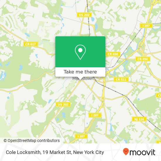 Mapa de Cole Locksmith, 19 Market St