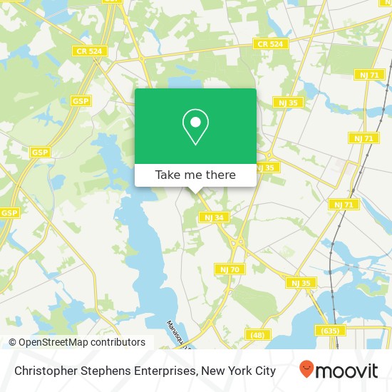 Christopher Stephens Enterprises map