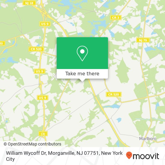 Mapa de William Wycoff Dr, Morganville, NJ 07751