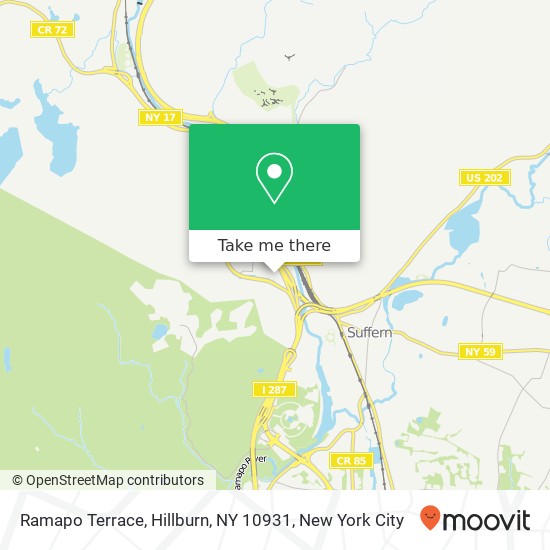 Mapa de Ramapo Terrace, Hillburn, NY 10931