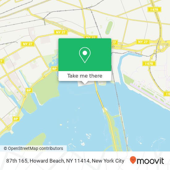 Mapa de 87th 165, Howard Beach, NY 11414