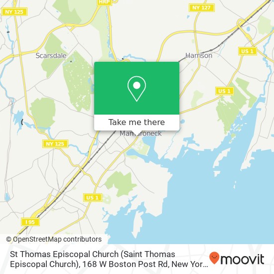 St Thomas Episcopal Church (Saint Thomas Episcopal Church), 168 W Boston Post Rd map