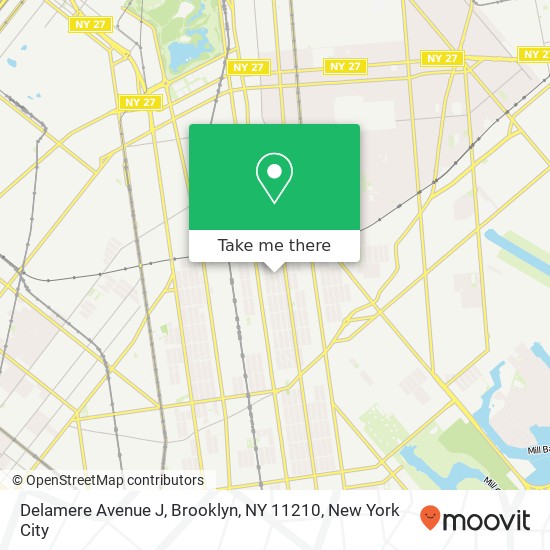Delamere Avenue J, Brooklyn, NY 11210 map