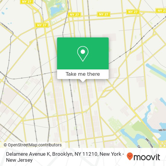 Delamere Avenue K, Brooklyn, NY 11210 map