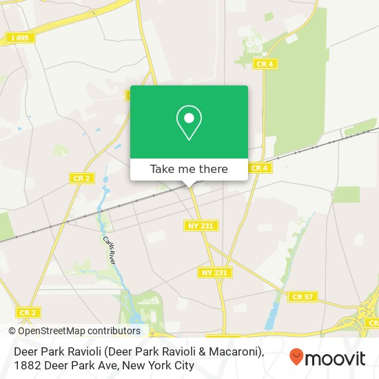 Mapa de Deer Park Ravioli (Deer Park Ravioli & Macaroni), 1882 Deer Park Ave