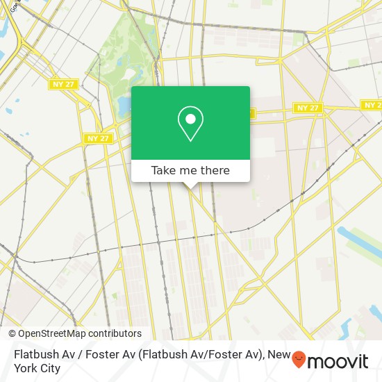 Flatbush Av / Foster Av map