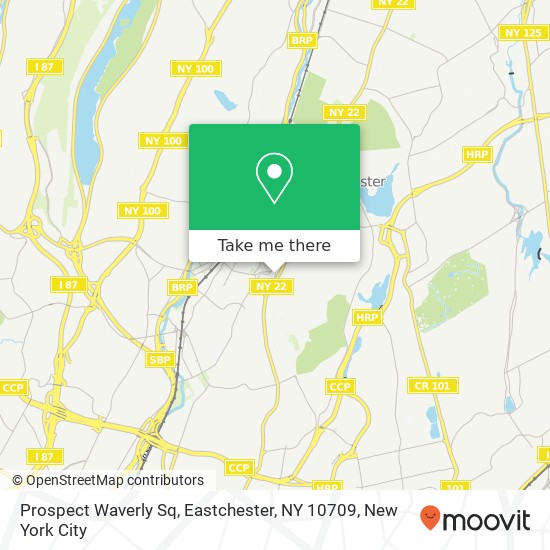Mapa de Prospect Waverly Sq, Eastchester, NY 10709