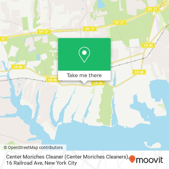 Center Moriches Cleaner (Center Moriches Cleaners), 16 Railroad Ave map