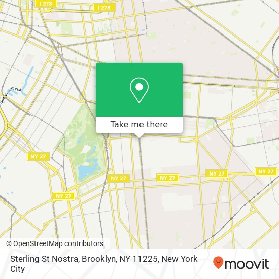 Mapa de Sterling St Nostra, Brooklyn, NY 11225