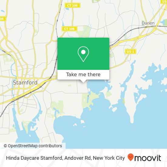 Mapa de Hinda Daycare Stamford, Andover Rd