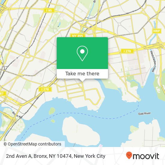 2nd Aven A, Bronx, NY 10474 map