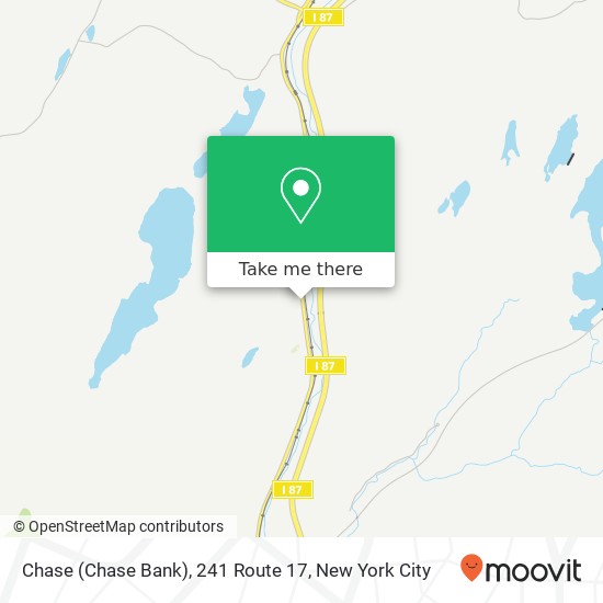 Mapa de Chase (Chase Bank), 241 Route 17