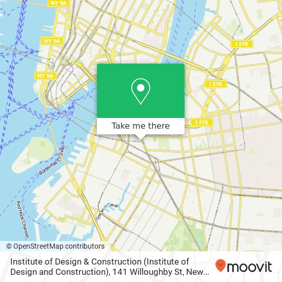 Institute of Design & Construction (Institute of Design and Construction), 141 Willoughby St map