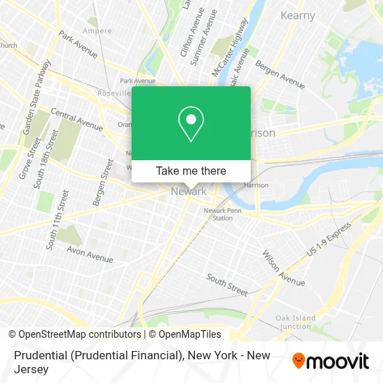 Prudential (Prudential Financial) map